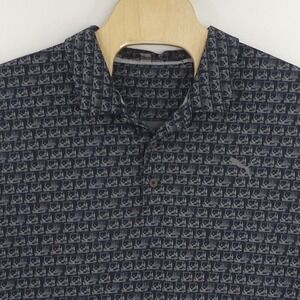 PUMA Golf Cart Print Polo‎ Shirt Mens XXL The Lakes Country Club